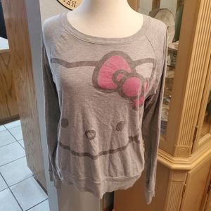 Hello Kitty distressed sweatshirt sz Large